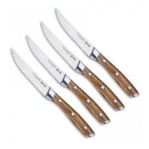Set 4 Cuchillos Chuleteros Kobe 11,5 cm